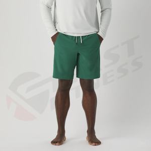 Shorts de bain et de sport personnalisés pour hommes 2025 – 100 % coton, séchage rapide, coupe-vent, respirant, avec filet, couleur unie, cordon de serrage, pour l'été - Product Image 2