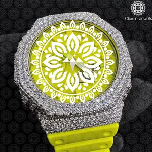 Montre de luxe Charm Jewells en acier inoxydable, cadran analogique de 40 mm, verre saphir, lumineuse, mouvement mécanique pour homme, date automatique - Product Image 4