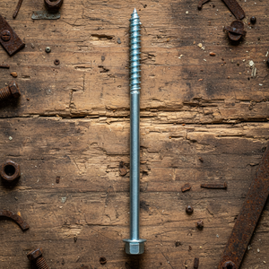 Tornillos para Madera de Acero al Carbono Zincado con Cabeza Hexagonal, Métricos/Pulgadas, DIN/ANSI Clase 4.8 y 6.8, Rosca Parcial, Marca PDC - Product Image 1