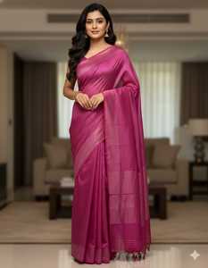 ASHMITAS COLLECTIONS Silk Floor-Length Women's Saree Modern Style Wrinkle-Free Quick-Dry Wedding <b>Prom</b> <b>Party</b> Diwali - Product Image 3