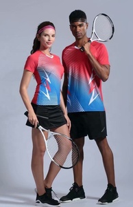 Ensemble chemises et short de badminton uniforme de tennis de table pour femmes personnalisé maillot de tennis en gros sublimé vêtements d'entraînement - Product Image 6