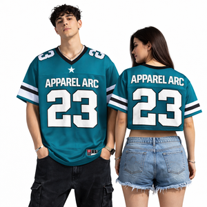 เสื้อเจอร์ซีย์วาร์ซิตี้สีเขียวอมฟ้าแบบยูนิเซ็กซ์ รุ่น 23 ผ้าตาข่ายระบายอากาศ สไตล์สตรีท สปอร์ต ท็อปส์ สหรัฐอเมริกา ขายส่งจำนวนมาก - Product Image 1