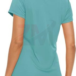 T-shirt personnalisé au design unique, coupe ample pour femme, vêtements de sport pour la salle de sport, t-shirts respirants à prix avantageux - Product Image 2