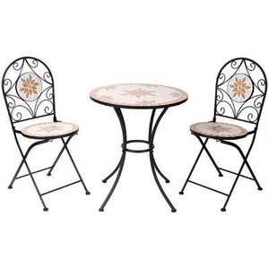 Conjunto de Muebles de Hierro Resistentes para Patio, Jardín, Terraza o Balcón, con Estructura Fuerte y Construcción Duradera - Product Image 6