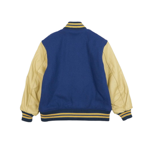 Veste universitaire de luxe OEM, broderie personnalisée du logo, laine Melton premium, manches en cuir, veste d'hiver pour homme - Product Image 2