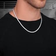Cadena de Diamantes con Certificación IGI, Chapada en Plata de Lujo, Corte Brillante, Calidad de Exportación, para Hombre y Mujer, Precio Razonable