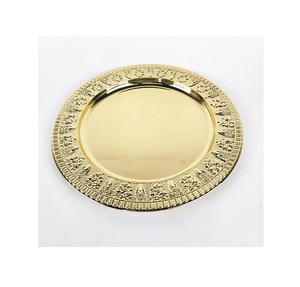 Assiettes et plats de service vintage de couleur unie, faits à la main, pour fêtes et dîners - Product Image 6