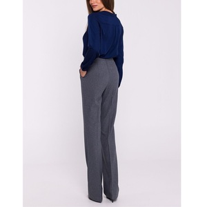 Oferta de Verano: Pantalones Casuales de Cintura Alta para Mujer, Transpirables, Elegantes, para Oficina, Corte Holgado, Cintura Elástica, Pierna Recta - Product Image 2