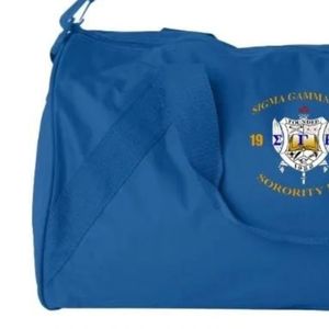 Sigma Gamma Rho <b>Womens</b> Barrel Duffel <b>Bag</b> Sorority Travel Gym Sports Carryall <b>Large</b> Capacity <b>Weekend</b> Luggage with Shoulder Strap - Product Image 5