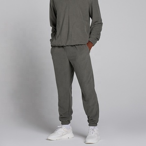 New Design Soft Touch Fleece <b>Tracksuit</b> with Hood and Zipped Pockets for Men Comfortable Two Piece Set - Product Image 6