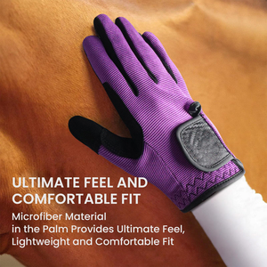 Gants d'équitation à meilleure adhérence, antidérapants, de haute qualité, pour cavaliers juniors et adultes, logo personnalisé - Product Image 4
