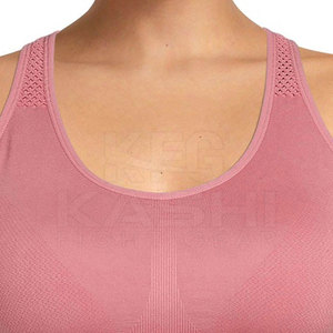 Soft <b>Stretch</b> Plus Size Simple Sports <b>Bra</b> with Adjustable Back Straps Front Logo Eco-Friendly & Breathable for Fitness Training - Product Image 4
