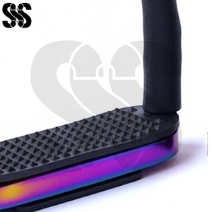 SHER SONS SPORTS SSS-FS-4009 Étriers d'équitation Flexi Design Absorption des chocs Durabilité Confort du cavalier Acier inoxydable - Product Image 5