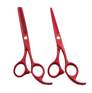 Professionnel IMANS 5.5 pouces ciseaux de coupe de cheveux de barbier lame en acier inoxydable noir - Product Image 1