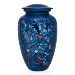 โกศเผาศพโลหะอลูมิเนียม10 "สำหรับเผาเถ้ามนุษย์วัสดุงานศพทำด้วยมือ - Product Image 1