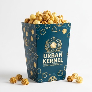 Cajas de Palomitas Desechables, Ecológicas, Aptas para Microondas, Biodegradables y Reciclables, para Empacar Bocadillos en Fiestas y Festivales - Product Image 1