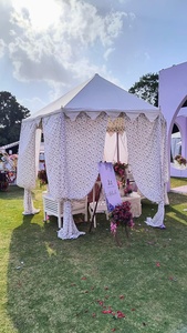 Premium 3m x 3m <b>Canvas</b> Canopy Tent MS <b>Frame</b> Garden Wedding Gazebo - Product Image 3