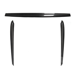 Panel <span class=keywords><strong>de</strong></span> salpicadero <span class=keywords><strong>de</strong></span> fibra <span class=keywords><strong>de</strong></span> carbono real Tesla Modelo 3/Y cubierta <span class=keywords><strong>de</strong></span> puerta delantera interior seca <span class=keywords><strong>de</strong></span> lujo embellecedor adhesivo Dash Kits cinta Interior <span class=keywords><strong>de</strong></span> coche - Product Image 1