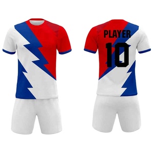 Conjunto de Camiseta de Fútbol con Patrón de Rayos Amarillos y Negros para Hombre, Manga Corta, Absorbe la Humedad, 100% Poliéster, Uniforme, Talla Adulto 10 - Product Image 3