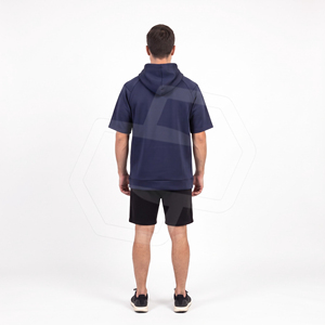 <b>Men's</b> Winter Eco-Friendly Breathable Fleece Hooded Pullover Casual <b>Short</b> <b>Sleeve</b> Custom OEM Service Premium Quality Made Pakistan - Product Image 4