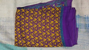 Handmade Ajrakh Print Modal Silk Saree Natural Vegetable <b>Dyes</b> Traditional Block Pattern Heavy Weight Silk Saree for Ladies - Product Image 6