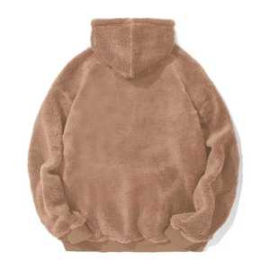 Customized Embroidered Polyester/Cotton <b>Sherpa</b> <b>Fleece</b> Hoodie Plus Size Quick Dry Breathable Eco-Friendly Oversized Unisex - Product Image 4