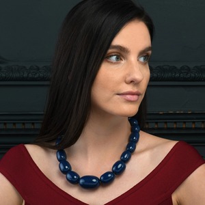 Graceful Resin Craft Beads <b>Necklace</b> Set with Chunky Acrylic Bold <b>Statement</b> <b>Necklace</b> Jewelry Women - Product Image 3