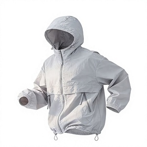 Veste coupe-vent de randonnée pour homme, veste coupe-vent d'extérieur, veste imperméable, fermeture éclair et poignets élastiques - Product Image 1