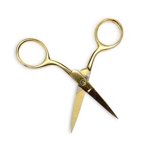 Gold Metal Scissor For Cutting Fabric Paper <b>Plastic</b> <b>Sheet</b> And Other Materials With Sharp Smooth Blade - Product Image 1