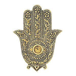 Antique Silver Finished Palm Shape <b>Incense</b> Holder Metal Agarbatti Dhoop <b>Cone</b> Burner for Home DecorGifting - Product Image 5