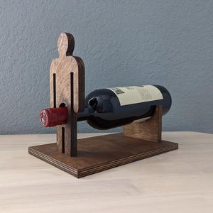 Classic Wooden Wine Rack For Wine Bottle Organizer <b>Kitchen</b> Counter And Restaurant Bar <b>Storage</b> Display - Product Image 6