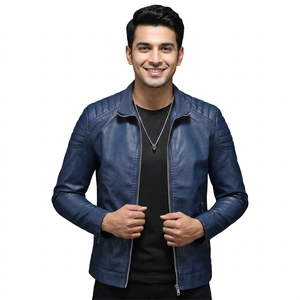 Veste en cuir respirante légère de qualité supérieure, personnalisée pour hommes, pour la saison hivernale, imperméable, à prix abordable. - Product Image 5