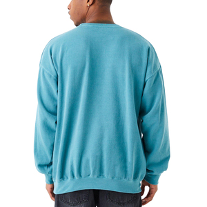 Sudadera de Forro Polar para Hombre, Diseño Personalizado OEM, Lavado Ácido, Manga Larga, Alta Calidad, Corte Regular, 100% Algodón Ecológico - Product Image 3