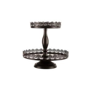 Soporte de Pastel de Metal de Tres Niveles, Diseño Vintage Elegante para Exhibición de Postres en Bodas y Fiestas, Decoración del Hogar, Centro de Mesa - Product Image 1