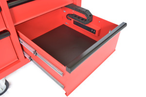 Wholesale 142cm 10 Drawer Rolling <b>Tool</b> <b>Cabinet</b> Electric Height Adjustable Wooden Top for Garage Workshop - Product Image 2