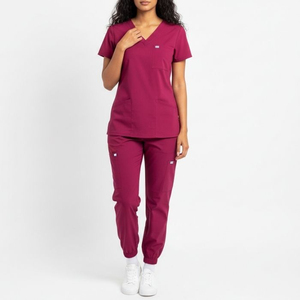 Medical Nurse Uniform Set Short Sleeve <b>Hospital</b> <b>Scrubs</b> for Women Staff High Quality Cotton Polyester <b>Scrub</b> Suits OEM - Product Image 4