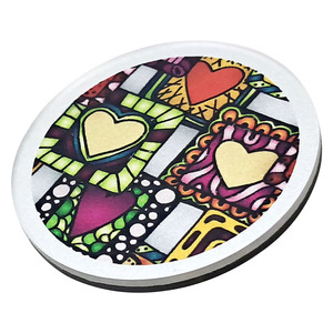 Aimants de réfrigérateur en acrylique en forme de cœur colorés pour les fêtes de mariage - Product Image 3