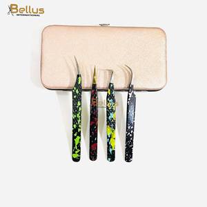 คีมหนีบขนตาแบบตรงปลายงอ45 90องศาเครื่องมือทำจากสเตนเลสแบบมืออาชีพ - Product Image 3