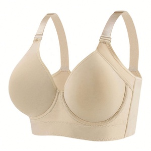Sujetador sin Varillas de Copa Completa para Mujer, Tallas Grandes, Tirantes Ajustables, Espalda en Y, Color Sólido, Sin Costuras, para Todas las Temporadas, Lavable a Máquina - Product Image 6