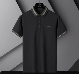 T-shirt Sportif Homme Tricoté Uni à Manches Courtes avec Logo Personnalisé Séchage Rapide en Polyester/Coton – Fournisseur pour Commandes en Gros - Product Image 3