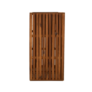 Bac à plantes en bois d'acacia de qualité supérieure avec revêtement en plastique, jardinière naturelle à 2 compartiments pour jardin, maison, entrée, en provenance du Vietnam - Product Image 4