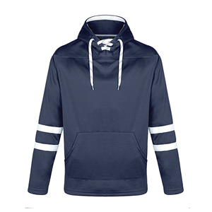 Camiseta de Hockey sobre Hielo con Capucha para Hombre, Color Azul Marino, Manga Larga, con Rayas, Absorbe la Humedad, Corte Regular, para Adultos, Todas las Temporadas, Marca Index Apparel - Product Image 6