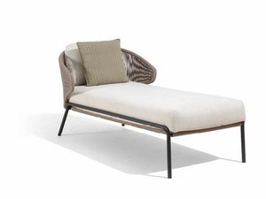 ROBD-002 Lit de Jardin Moderne en Rotin avec Coussins Bleu Marine, Structure en Aluminium, Durable et Confortable, Mobilier de Jardin 6 Places Résistant aux Intempéries - Product Image 5