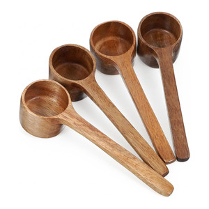Ustensiles de cuisine en bois compostables, cuillères à poudre en bois, ustensiles de cuisine essentiels, cuillères doseuses pour haricots en gros - Product Image 2