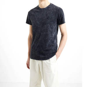 Camisetas de Hombre con Hombros Caídos, Talla Personalizada, 100% Algodón, Cuello Redondo, Corte Regular de Lujo, Transpirables, Ecológicas, Antiarrugas, con OEM - Product Image 1