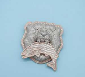 Colgante Vintage con Diseño de Animales Marinos, Plata de Ley 925, Chapado en Oro de 18K, Engaste de Moissanita, Amuleto para Hombre - Product Image 1