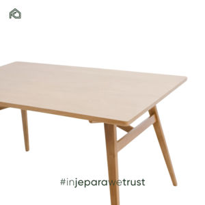 Mesa de Comedor Rectangular de Madera Maciza de Estilo Nórdico, Mesa de Centro Moderna y Sencilla para Sala de Estar - Sela - Product Image 3