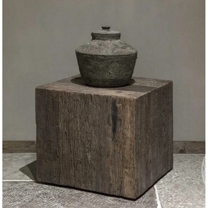 Reclaimed Wood <b>Rustic</b> Jodhpur Cube <b>Side</b> <b>Table</b> Wholesale | Moradabad Handcrafted - Product Image 1