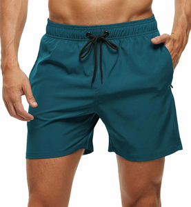 Wholesale breathable oem <b>Men's</b> Stretch Swim <b>Trunks</b> Quick Dry Beach Shorts With Zipper Pockets and Mesh Lining Shorts <b>for</b> <b>Men</b> - Product Image 4