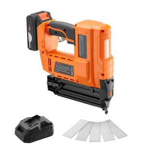 Clavadora Neumática Inalámbrica de 20V con Batería, Calibre 18, 500 Clavos, Cargador de Iones de Litio de 2.0 Ah con Funciones Ajustables - Product Image 1